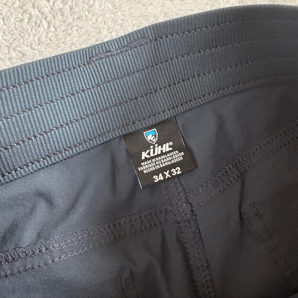 Kuhl Renegade Recon Pants Mens 34x32 Navy Duralux Hiking Travel Outdoor UPF 50 - Picture 3 of 11